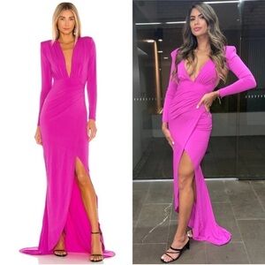 NOOKIE Farrah Gown In Bright Fuchsia Pink